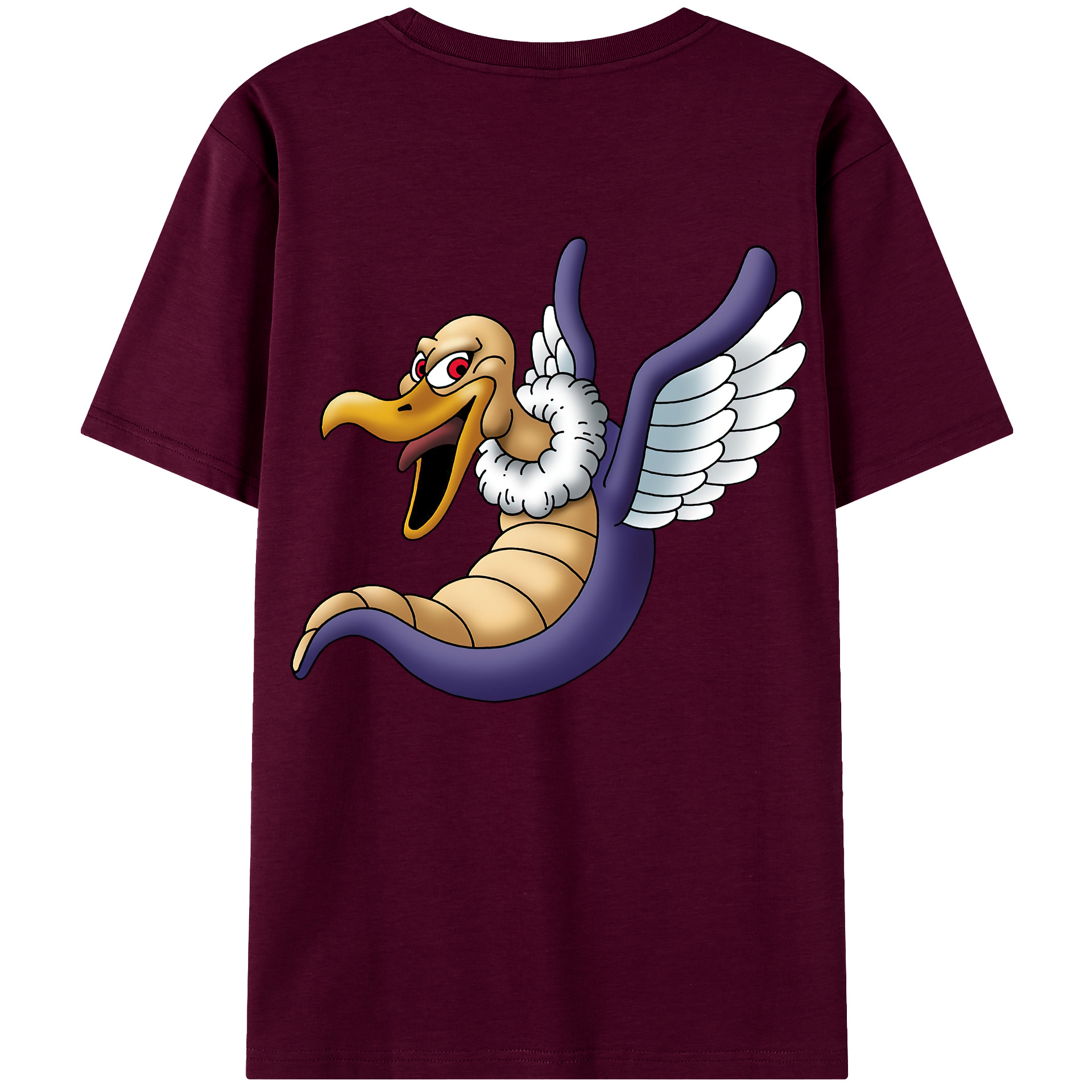 （画像用） ドラゴンクエスト Doragon Kuesuto Dragon Quest レディース半袖Tシャツ(バックプリント)